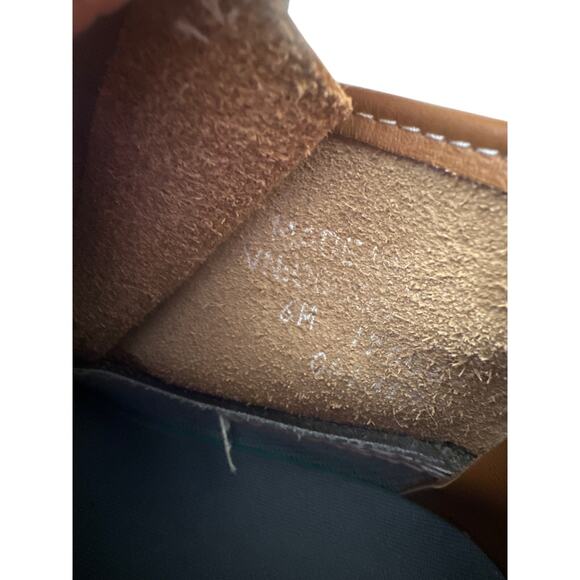 LL Bean Women Rain Boot Leather Tan Size 6M N - Picture 5 of 6